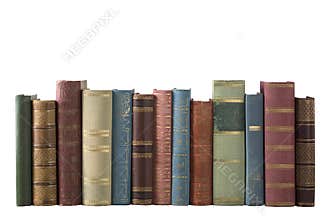 Old books in the row