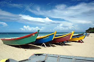 Tropical Caribbean Boats