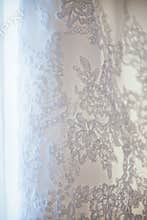 design elements white embroidered lace
