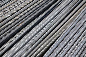 Steel bars construction materials