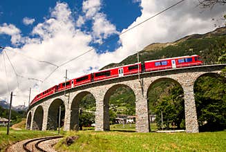 World famous swiss train