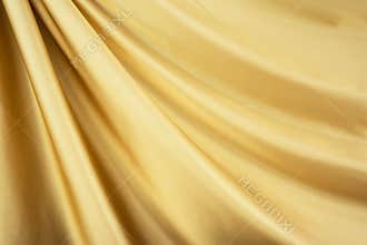 Gold satin textile