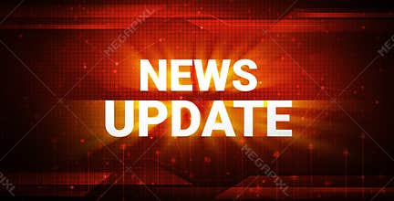 Breaking News Background Red Glowing Screen with Bold Typography for Urgent and Immediate News Updates