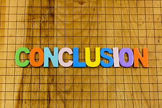 Conclusion business solution creative insight genius result final thoughts