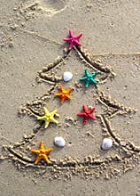 Christmas and New Year on the beach