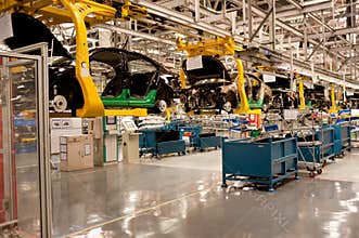 Automobile assembly shop production line