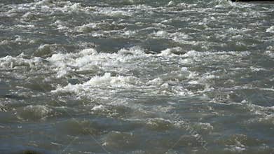 Fantastic landscape with flowing rivers and streams with rocks and grass in Iceland