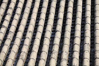 Grey Chinese temple roof