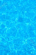 Blue pool water