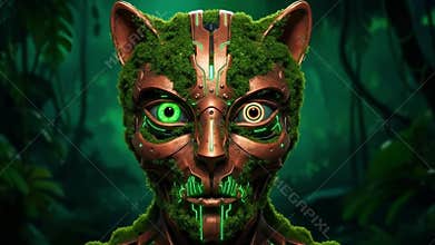 Biomechanical Sylvan Guardian - 4K Cybernetic Forest Creature Concept