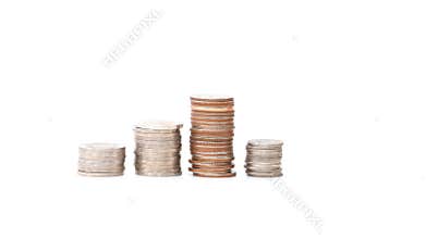 Coin stack growth.