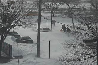 Snow storm in Brooklyn