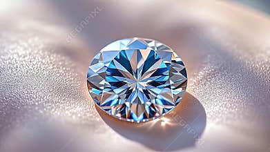 adenine perfect rhomb lie along adenine satin pillow, intricate Generative AI