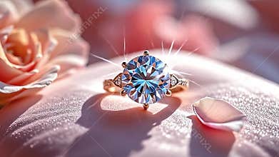 adenine perfect rhomb annulus lie along adenine fertile satin Generative AI