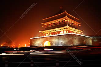 Xian Bell Tower night scenes