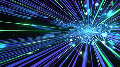 Data Datum flow in Fiber Optic Cables Cyberspace Internet Information Connection Ethernet Wifi Network Computer Science Technology