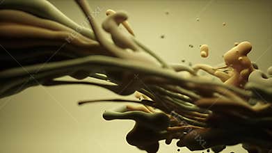 Abstract Fluid Dynamics: Swirling Colors in Motion, a mesmerizing dance of vibrant hues