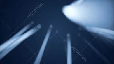 Abstract Light Streaks on Dark Blue Background - Dynamic Motion Graphics