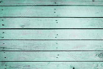 Aquamarine wooden background texture