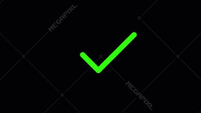 Check mark symbol. approved tick mark icon, Check mark icon animation , right mark icon. check box, tick box, green checkmark