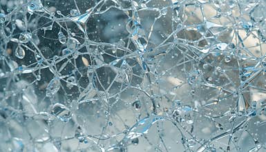 Abstract Macro Background of a Clear Gel Network