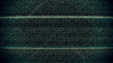 Tv Noise Static Analog with Scan Lines