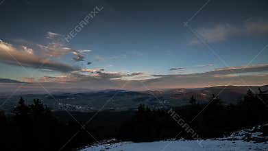 Mountain view (time-lapse)