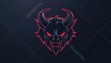 Dark Deity Athletic Team Insignia Design Demon Model