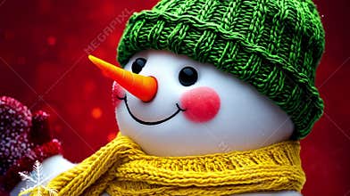 Funny snowman, festive Christmas video.