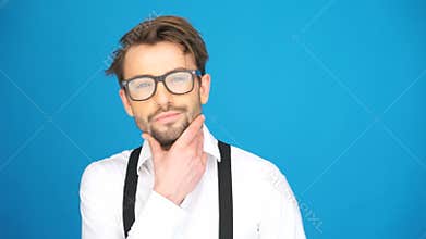 Handsome guy wearing glasses