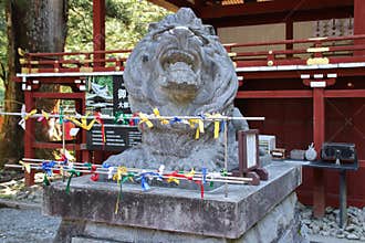 shinto temple (futarasan-jinja) in nikko - japan