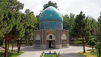 Tomb of Fariduddin Attar Neyshaburi - Mausoleum of the Renowned Persian Sufi Poet Sheikh Attar, Neyshabur, Iran.