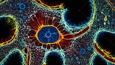 Confocal Microscopy of Mesenchymal Stem Cells Forming Bone Tissue, Illustrating Cellular Specialization