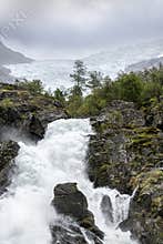 Briksdal Waterfall Norway I col