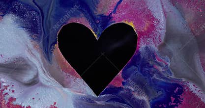 Paint marble heart sparkling shape love romantic