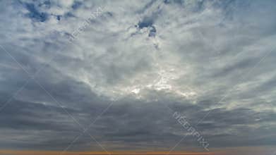 4K. Moving Clouds Timelapse