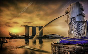 Singapore landmark Merlion