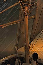A Tall Ship Under the Stars