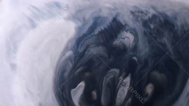 Pigment blast ink blob marble stream explosion