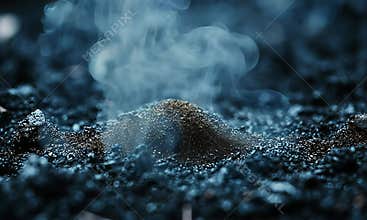 Burning embers, smoky ashes