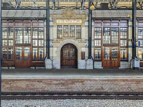 The train station of Haarlem, Netherlands