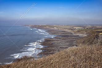 Widemouth Bay cliff view from South footpath