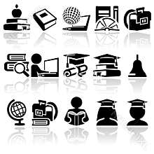 School vector icon set