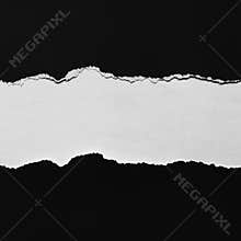 Torn Black Paper with Space for Copy