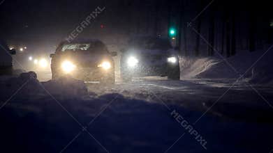Vehicles driving