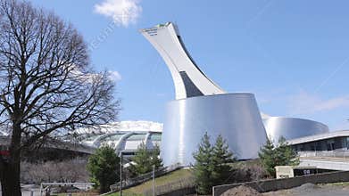 The planetarium of Montreal at the Olympic Park - MONTREAL, CANADA - APRIL 20, 2024