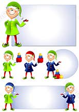 Christmas Santa Elf Clip Art 2