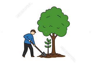Plant a tree clipart