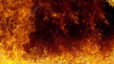 Realistic Fire Flames Background – Looping Burning Effect in 4K