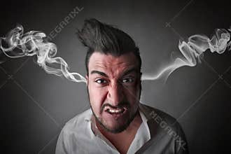 Angry businessman